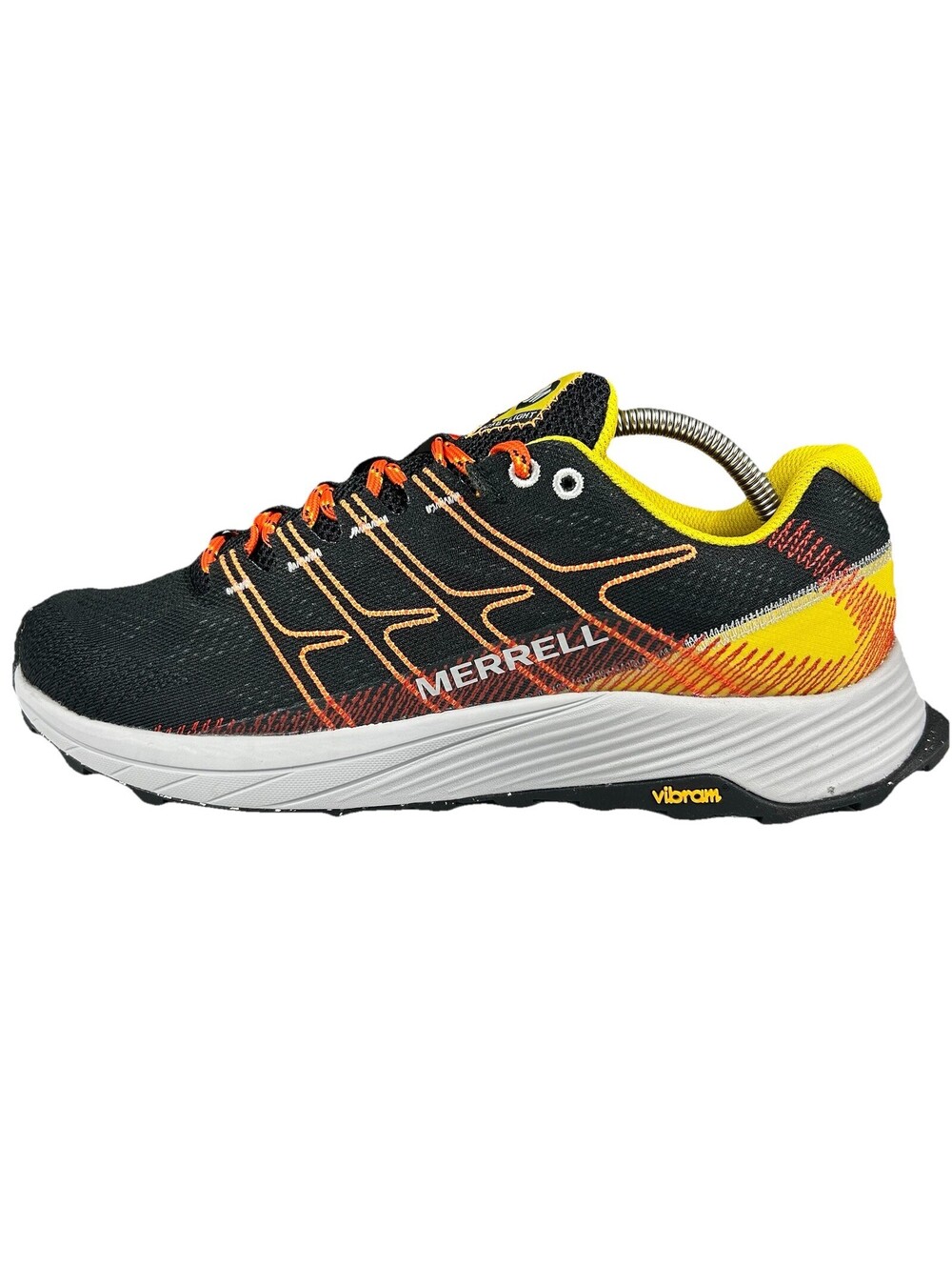 Merrell Moab Flight Trail Running Shoes Mens Size 10.5 Black/Sulphur J067531 New